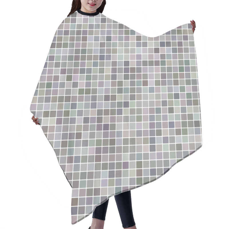 Personality  Grey Shade Pixel Background Hair Cutting Cape