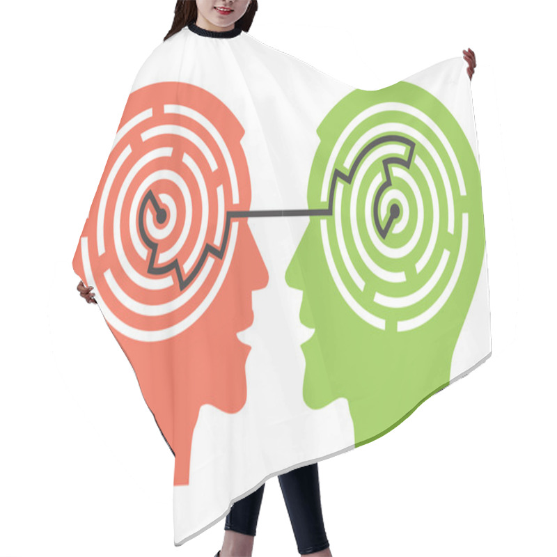 Personality  Labyrinth In The Heads Hair Cutting Cape