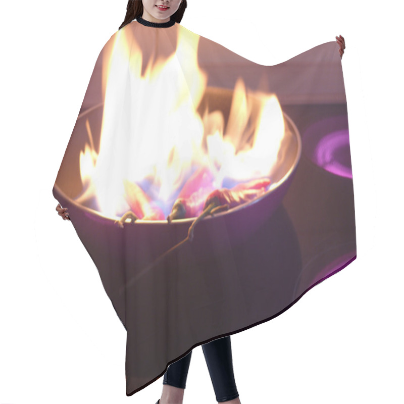 Personality  Hot Flame Hair Cutting Cape