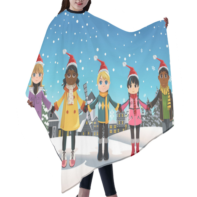 Personality  Christmas Children Hair Cutting Cape