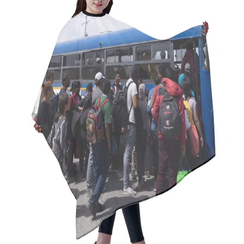 Personality  Hundreds Of Migrants Arrive At The Border Daily To Seek Asylum In The United States Hair Cutting Cape