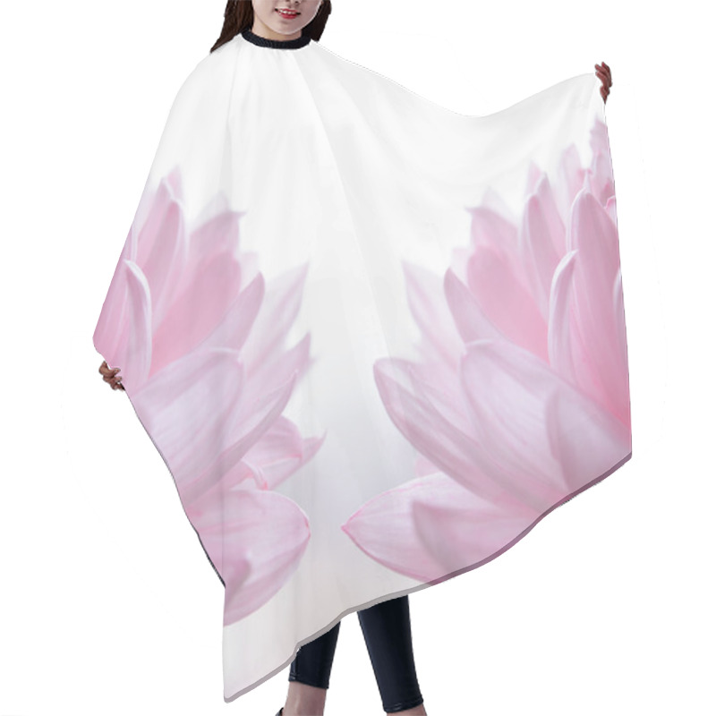 Personality  Close Up Image Of The Beautiful Pink Chrysanthemum Flowers Hair Cutting Cape