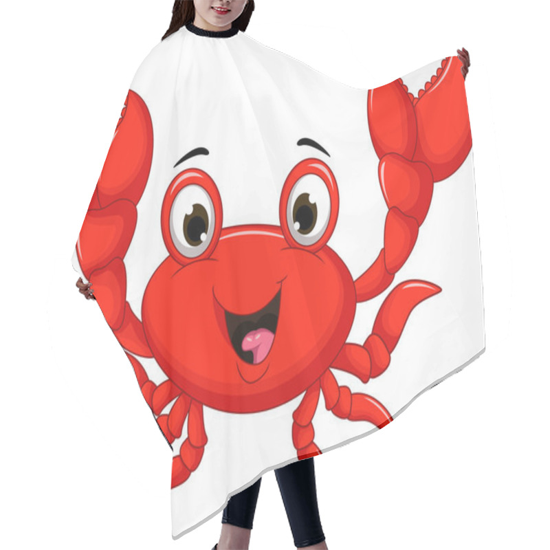 Personality  Funny Cartoon Crab For You Design Hair Cutting Cape