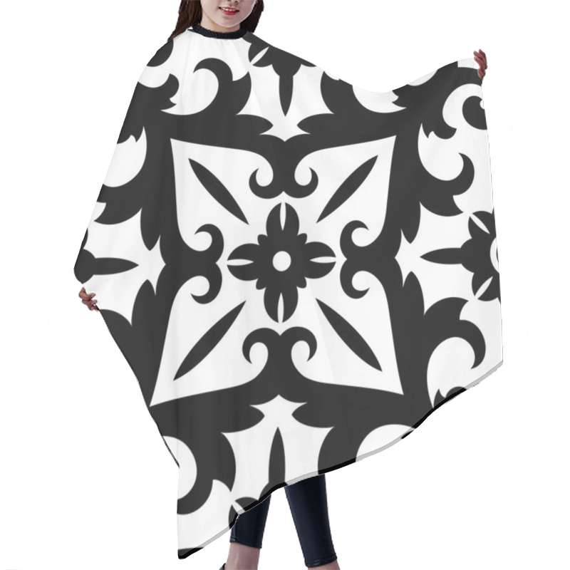 Personality  Oriental Abstract Ornament Pattern Hair Cutting Cape