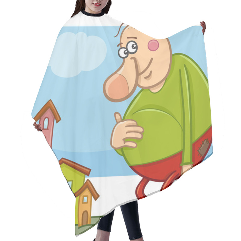 Personality  Giant Fantasy Character Cartoon Hair Cutting Cape