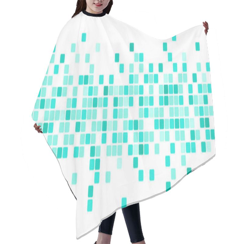 Personality  Abstract Background With Scattered Mosaic Pieces Hair Cutting Cape