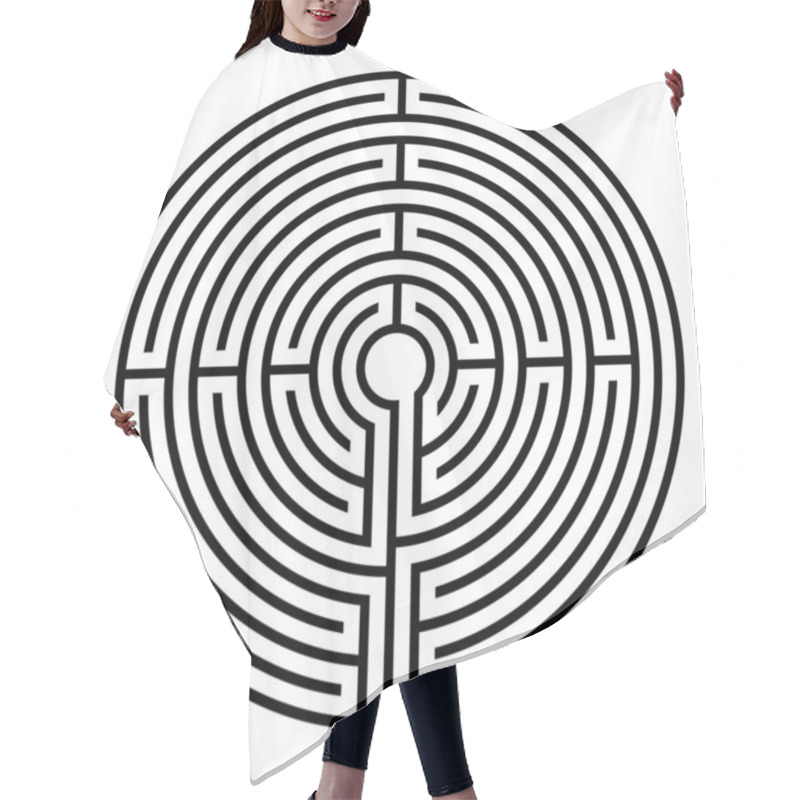 Personality  Labyrinth Hair Cutting Cape