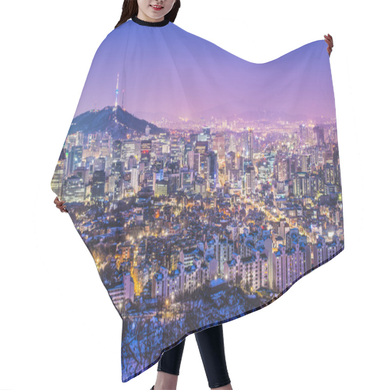 Personality  Seoul Skyline Hair Cutting Cape