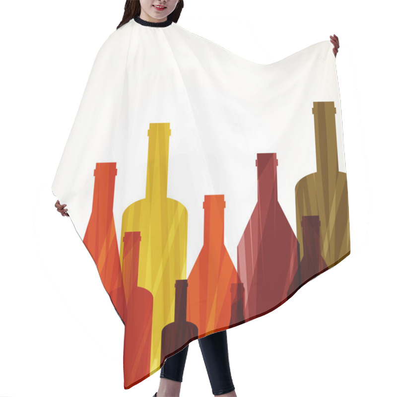 Personality  Wine Menu Template. Hair Cutting Cape