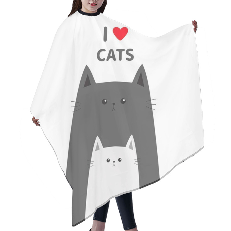 Personality  Cartoon Cats In Row Hair Cutting Cape