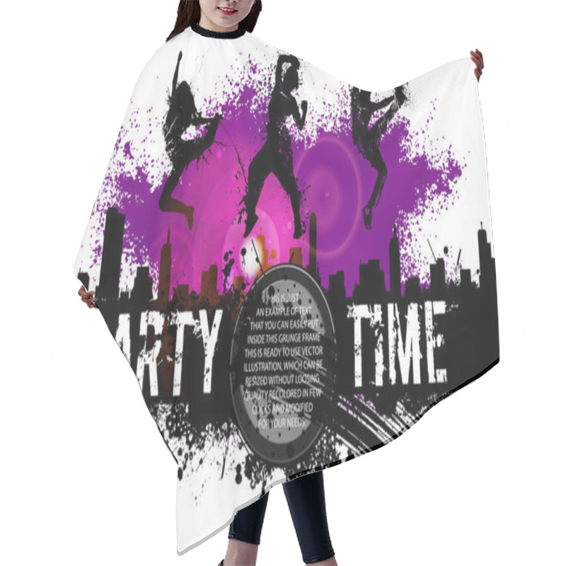 Personality  Vector Club Background Hair Cutting Cape