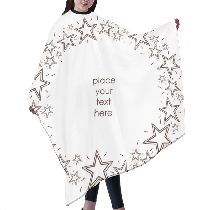 Personality  Stars Border Frame. Hair Cutting Cape