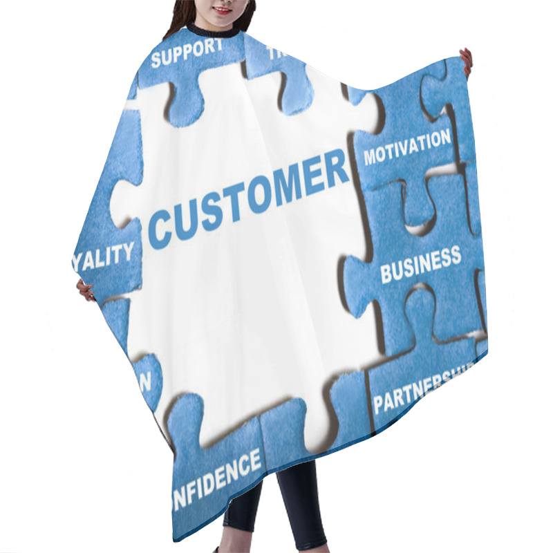 Personality  Customer Puzzle Hair Cutting Cape