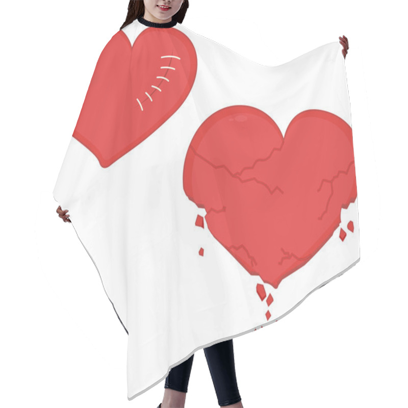 Personality  Hearts Hair Cutting Cape