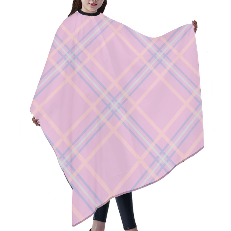 Personality  Classic Checkered Lines  Hair Cutting Cape