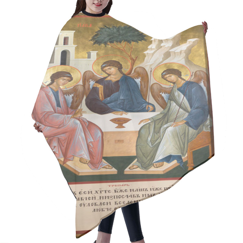 Personality  Icon Of The Holy Trinity. Hair Cutting Cape