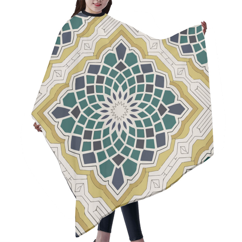 Personality  Geometric Precision In Traditional Muslim Art. Hair Cutting Cape