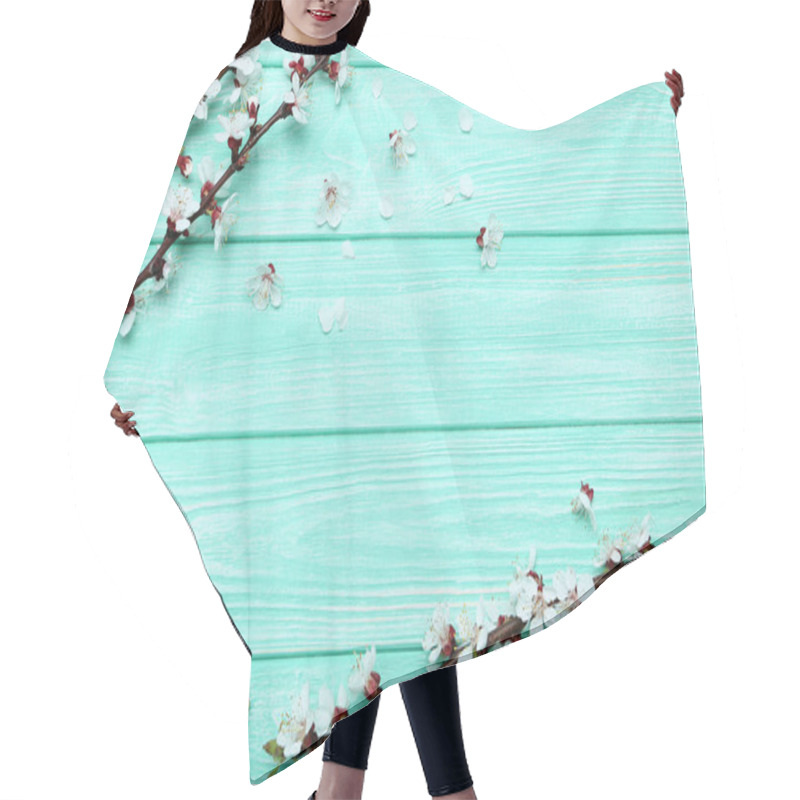 Personality  Tree Branches With Flowers  Hair Cutting Cape