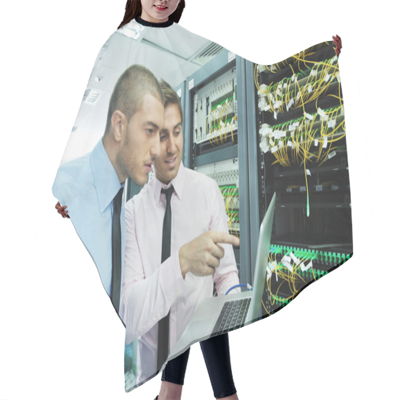 Personality  It Engineers In Network Server Room Hair Cutting Cape