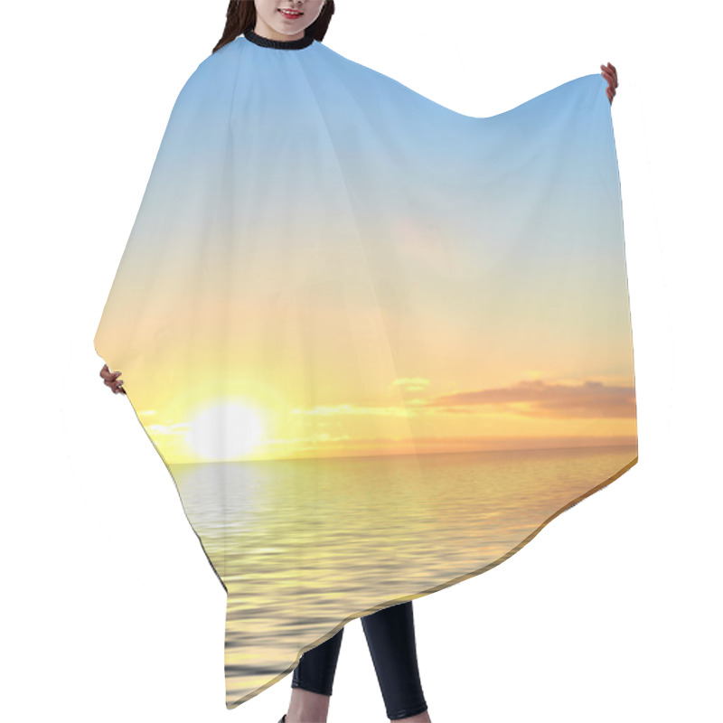 Personality  Sunset On The Sea Hair Cutting Cape