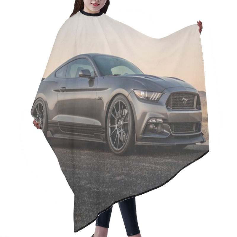 Personality  Gray Ford Mustang Hair Cutting Cape