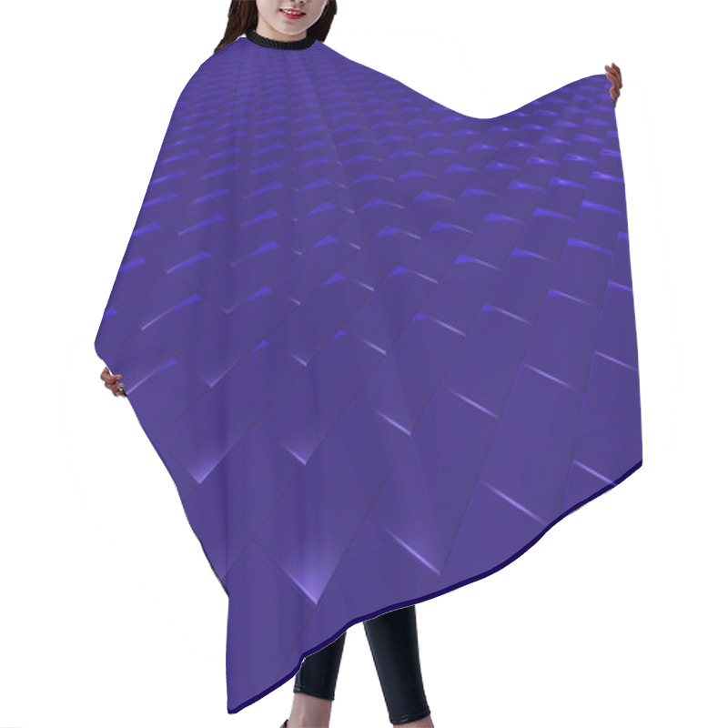 Personality  3D Abstract Navy Blue Brick Hair Cutting Cape