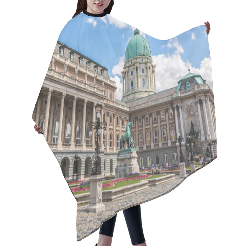 Personality  Budapest, Buda Castle Or Royal Palace With Horse Statue, Hungary Hair Cutting Cape