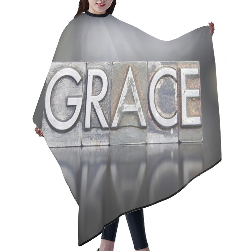 Personality  Grace Letterpress Hair Cutting Cape