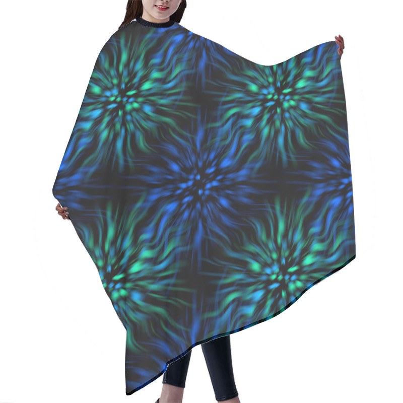 Personality  Seamless Twirls Abstract Hair Cutting Cape