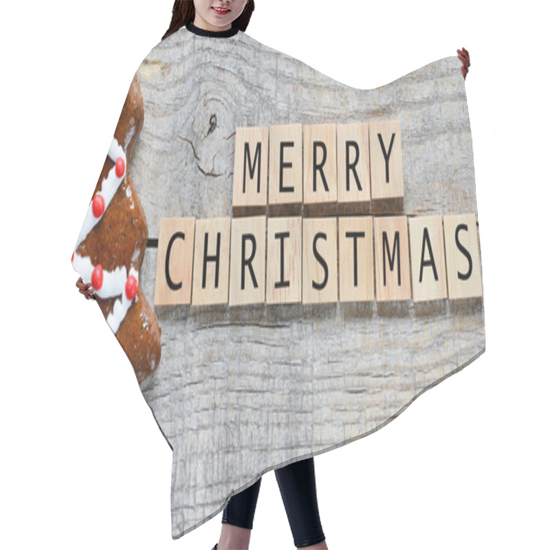 Personality  Merry Christmas Greating Card Hair Cutting Cape