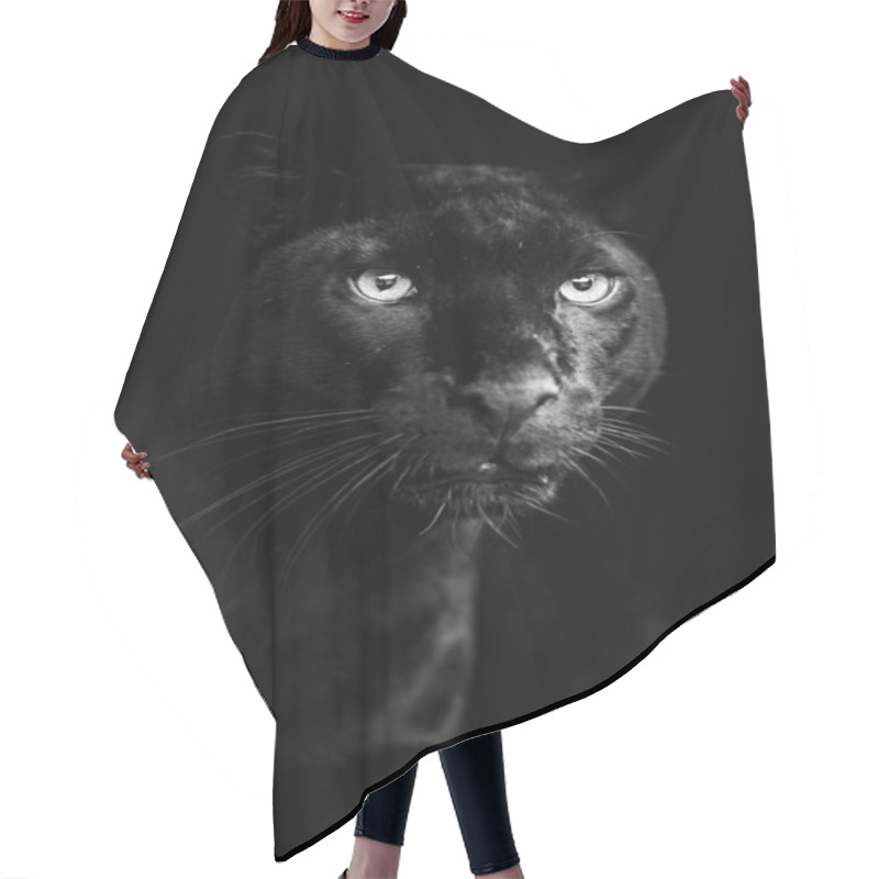 Personality  Leopard Hair Cutting Cape