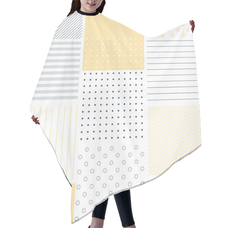 Personality  Subtle Geometric Background Hair Cutting Cape