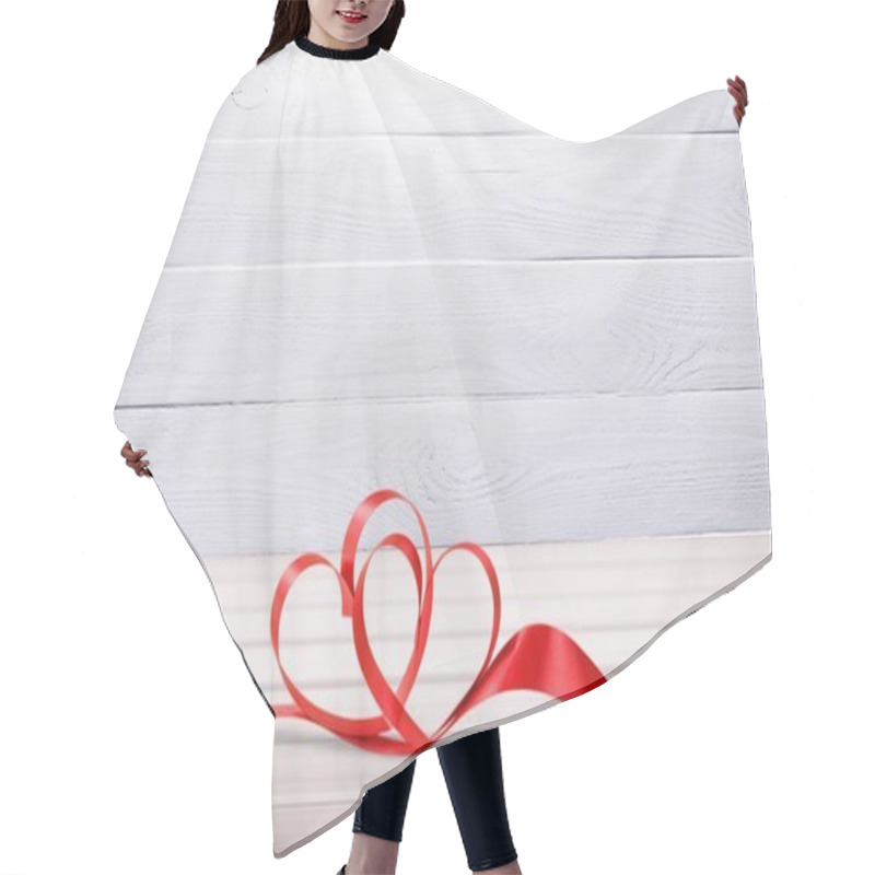 Personality  Background With Red Hearts Hair Cutting Cape