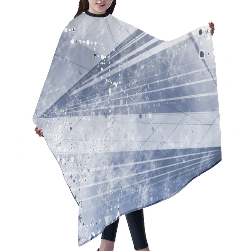 Personality  Generic Grunge Futuristic Abstract Background Hair Cutting Cape