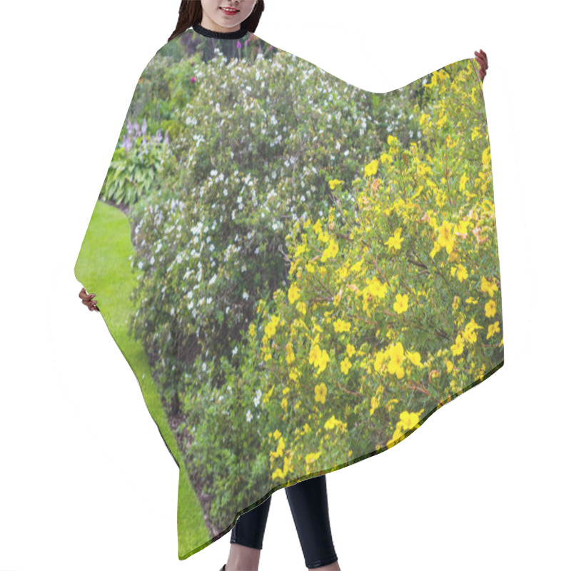 Personality  Beautiful Garden With Variety Of Trees And Bushes Hair Cutting Cape