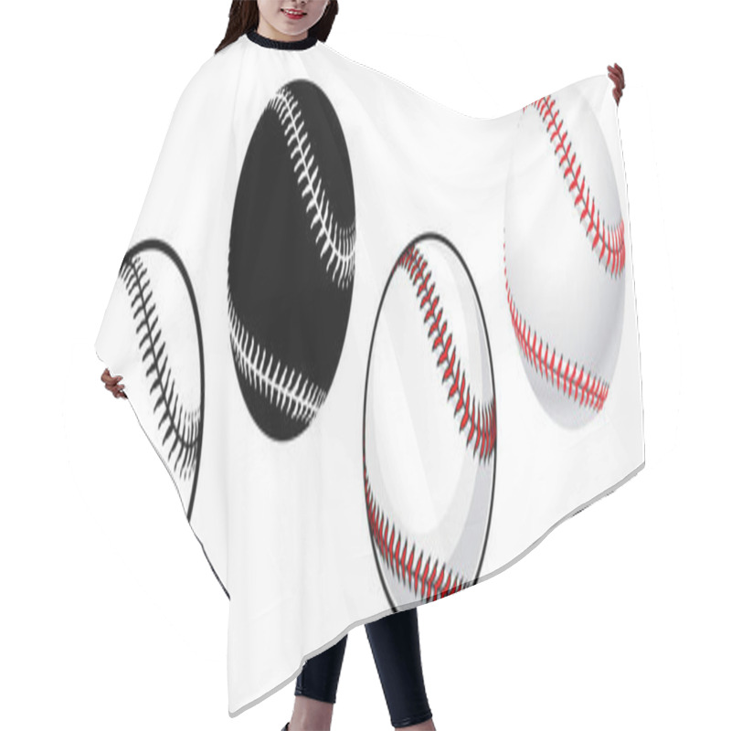 Personality  Simple Classic Baseball Set Of 4 Hair Cutting Cape