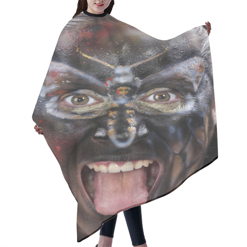 Personality  Body Art - Butterfly Totenkopf  Hair Cutting Cape