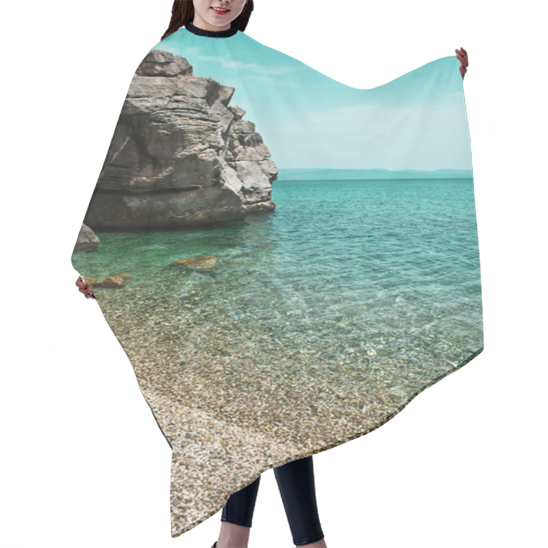 Personality  Landscape With Coastal Cliffs And Calm Sea Hair Cutting Cape