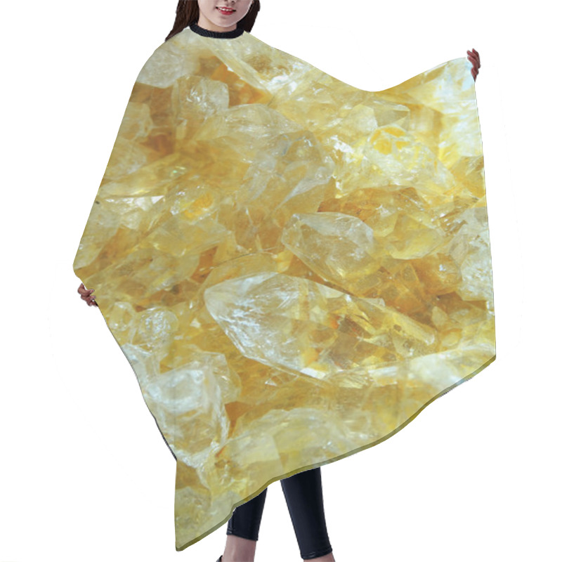 Personality  Citrine Geode Geological Crystals Hair Cutting Cape