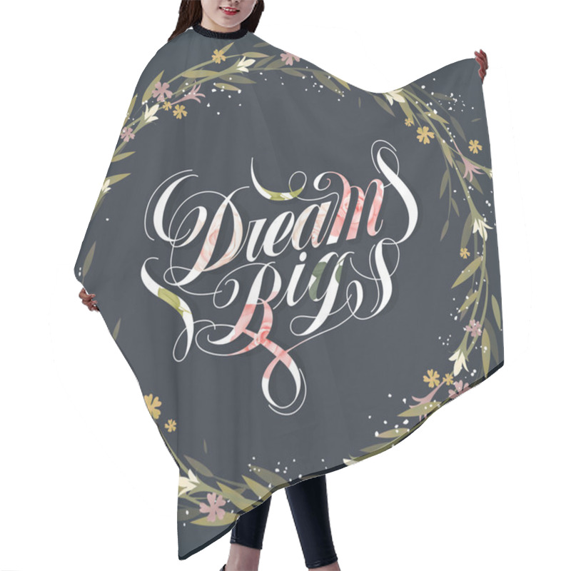 Personality  Elegant Dream Big Calligraphy Design  Hair Cutting Cape