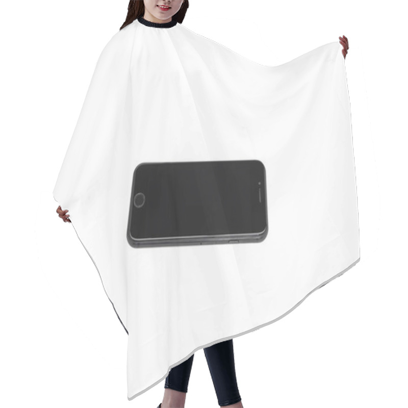 Personality  Smartphone With Blank Screen Hair Cutting Cape