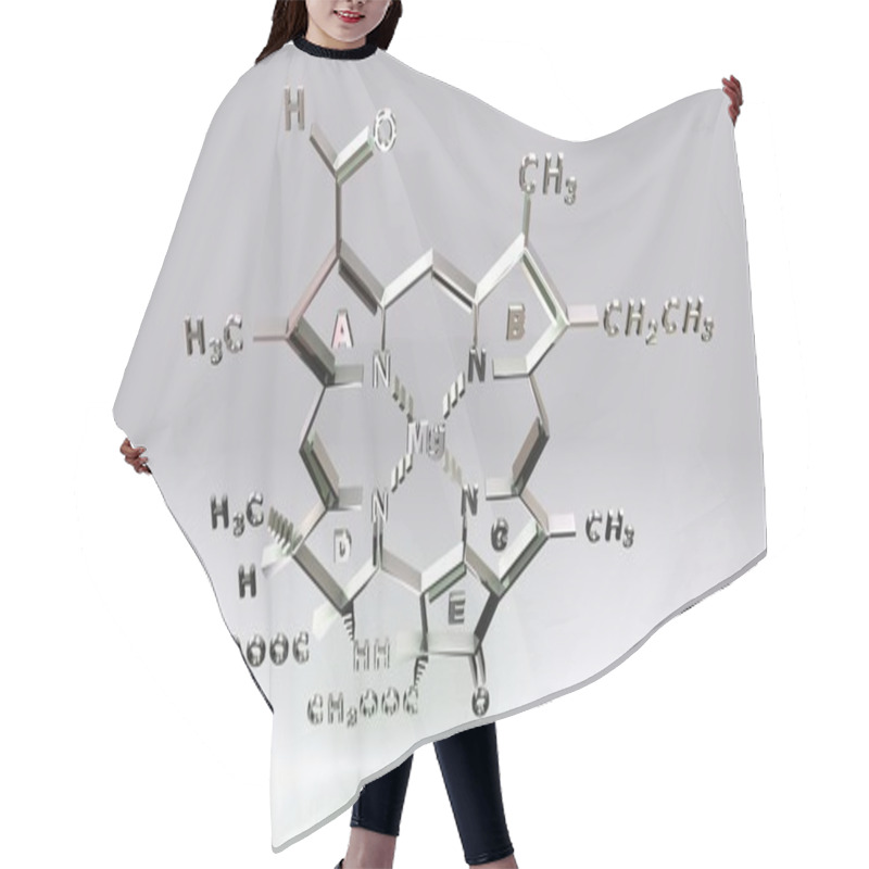 Personality  Chlorophyll D Molecular Structure Formula Hair Cutting Cape