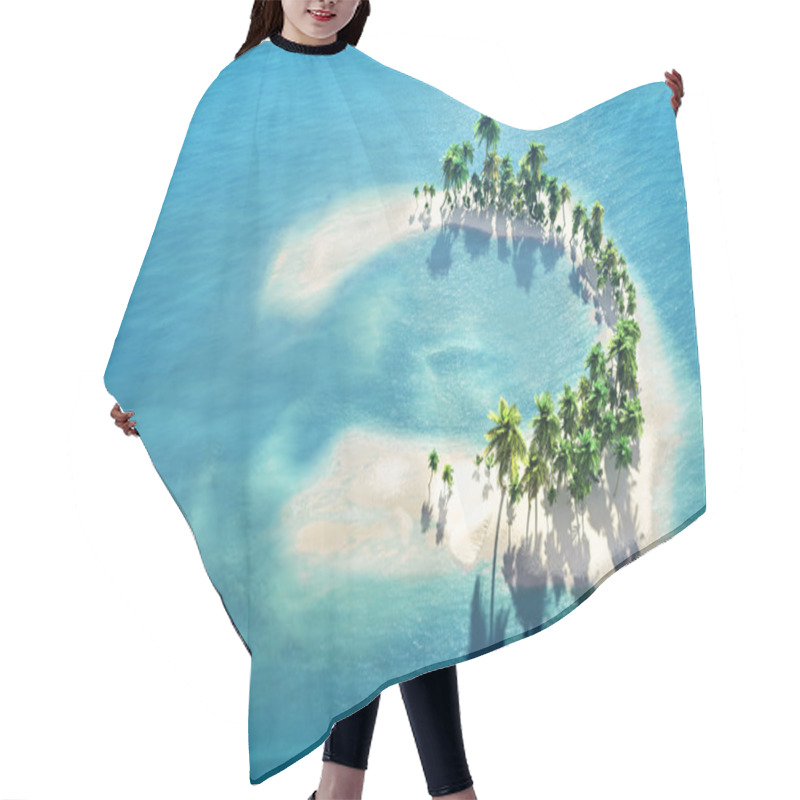 Personality  Tropical Reef Atoll Hair Cutting Cape