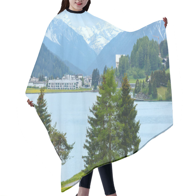 Personality   Davos Lake Summer View. Hair Cutting Cape