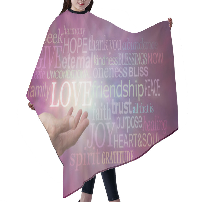 Personality  Bursting With Love Hair Cutting Cape