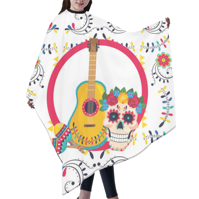 Personality  Mexican Culture Cartoon Hair Cutting Cape