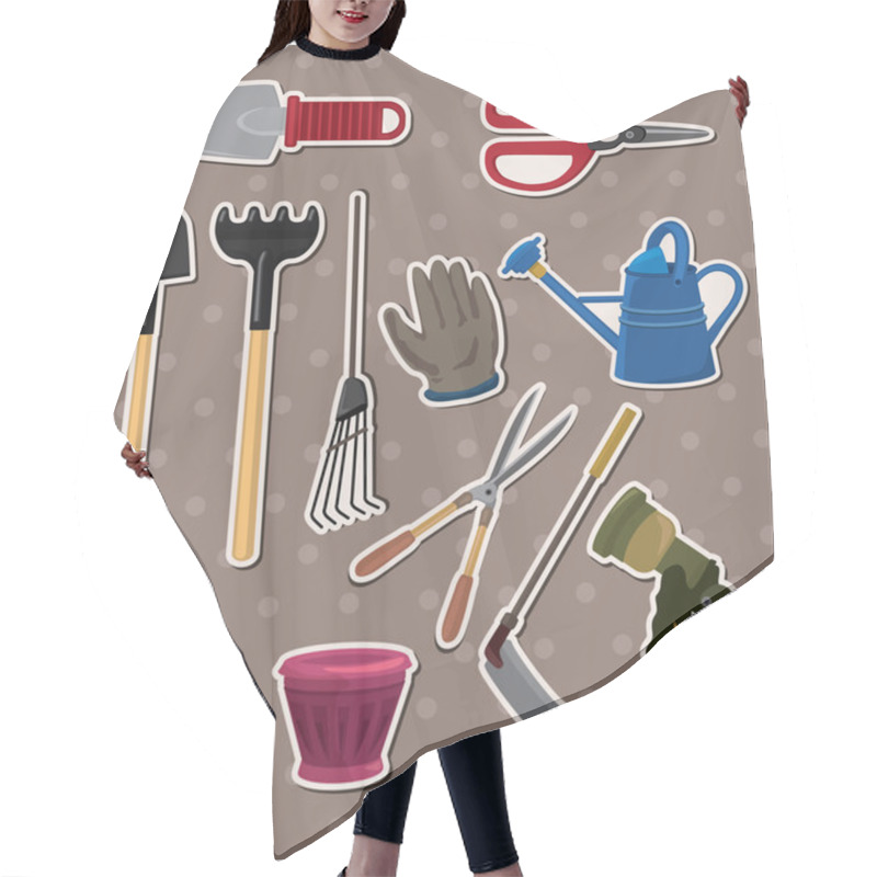 Personality  Gardening Stickers Hair Cutting Cape