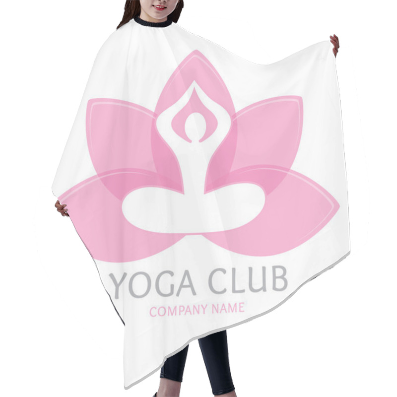 Personality  Logo Yoga Hair Cutting Cape