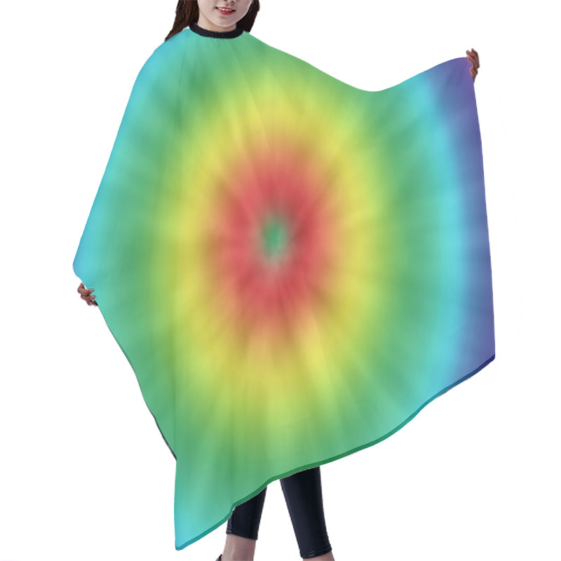 Personality  Tie Dye Retro Background Hair Cutting Cape