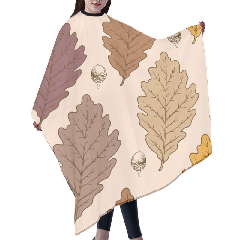 Personality  Oak Leaves And Acorns Hair Cutting Cape